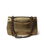Gold Python Classic Double Flap Medium - Image 12