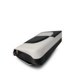 Black/White Lambskin Classic Flap Medium LGHW - Image 6