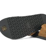 Chypre Sandals Brun Fumé/Noir Leopard Suede Size 36.5 - Image 6