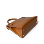 Mini Kelly Sellier Natural Sable Butler Calfskin Gold Plated Y Stamp - Image 6