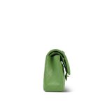 23C Green Caviar Quilted Classic Flap Small LGHW - Image 4