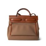 Herbag Zip 31 Fauve and Chai Toile Vache Hunter Palladium Plated - Image 11