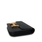 Constance Slim Wallet Black Epsom Gold Plated W Stamp - Image 4