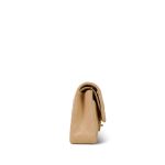 Beige Clair Lambskin Quilted Classic Flap Medium Gold Hardware - Image 4