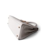 Kelly 28 Gris Perle Veau Evercolor Gold Plated D Stamp - Image 10
