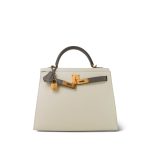 Kelly Sellier 28 Bi-Color Horseshoe (HSS) Craie/Etain Epsom Gold Plated C Stamp - Image 5