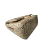 Gold Python Jumbo Classic Flap Light Gold Hardware - Image 9