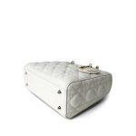 White Lambskin Cannage Lady Dior Small - Image 7