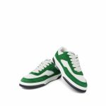 23P Green & White Suede Kidskin Sneakers Size 37.5 - Image 3