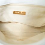 20A White Goatskin Quilted 19 Flap Small Mixed Hardware - Image 9