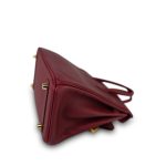 Birkin 25 Rouge H Swift Gold Plated Y Stamp - Image 15