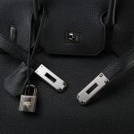 Birkin 30 Black Togo Palladium Plated C Stamp - Image 4