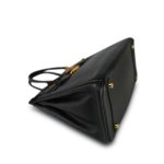 Birkin 30 Noir Epsom Gold Plated C Stamp - Image 7