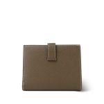 Bearn Compact Wallet Etoupe Epsom Gold Plated U Stamp - Image 3