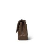 Brown Lambskin Quilted Classic Flap Small Gold Hardware - Image 3