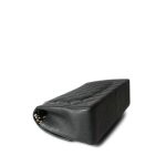 18S Charcoal Caviar Quilted Jumbo Classic Flap Light Gold Hardware - Image 7
