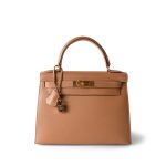 Kelly 28 Sellier Naturel Courchevel Gold Plated [A] Stamp - Image 3