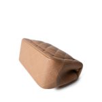 18S Beige Caviar Quilted Mini Square Flap Light Gold Hardware - Image 8