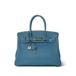 Birkin 30 Blue Jean Togo Palladium Plated [E] Stamp - Image 14