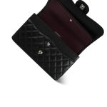 Black Jumbo Caviar Quilted Classic Flap Silver Hardware - Image 15