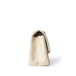 Ivory Aged Calfskin Quilted Mini Reissue Flap Aged Gold Hardware - Image 5
