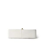 White Lambskin Quilted Diana Flap Medium Gold Hardware - Image 7