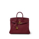 Birkin 25 Rouge H Swift Gold Plated Y Stamp - Image 4