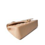 Beige Clair Caviar Quilted Classic Flap Medium Gold Hardware - Image 13