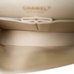 Ivory/Black Striped Coco Sailor Pearl Classic Flap GHW - Image 11