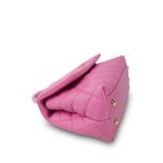 Light Pink Caviar Quilted Lizard Embossed Coco Handle  Small LGHW - Image 12