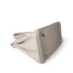 Birkin 30 Craie Togo Palladium Plated C Stamp - Image 10