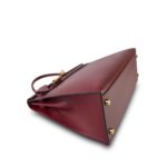 Kelly 32 Rouge H Courchevel Sellier Gold Plated T Circle Stamp - Image 17