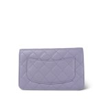 24A Purple Caviar Quilted Wallet on Chain WOC LGHW - Image 4