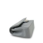 20C Grey Caviar Quilted Classic Flap Small LGHW - Image 7