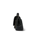 Black Caviar Quilted Business Affinity Flap Light Gold Hardware - Image 2