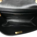 23P Black Aged Calfskin Quilted Mini Reissue 2.55 Flap Aged Gold Hardware - Image 8