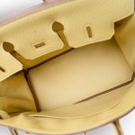 Birkin 25 Jaune Poussin Togo Gold Plated Z Stamp - Image 10