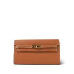 Kelly Wallet To Go Gold Veau Epsom Gold Plated U Stamp - Image 3