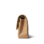 Vintage Beige Lambskin Quilted Medium Classic Flap Gold Hardware - Image 2