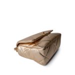 21S Gold Metallic Lambskin Quilted 19 Flap Small MHW - Image 9