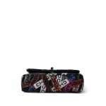 24C Multicolor Sequin Logo Quilted Rectangular Mini Flap Ruthenium Hardware - Image 5