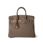 Birkin 25 Etoupe Togo Gold Plated B Stamp