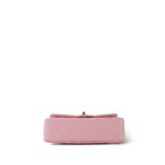 22C Sakura Pink Caviar Quilted Classic Flap Small LGHW - Image 8