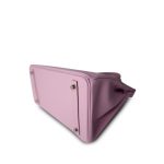 Birkin 30 Mauve Sylvestre Veau Epsom Palladium Plated Z Stamp - Image 12