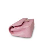 19S Iridescent Pink Caviar Quilted Small Classic Flap with LGHW - Image 5