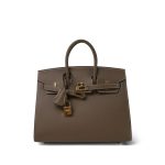 Birkin 25 Sellier Etoupe Epsom Gold Plated Z Stamp - Image 5