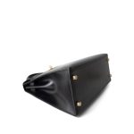 Kelly Sellier 28 Black Box Calfskin Gold Plated [D] Stamp - Image 6