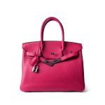Birkin 30 Rose Mexico Togo Palladium Plated Y Stamp - Image 4