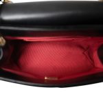 Black Velvet Strass Evening Bag Diamond Lock Flap Bag Aged GHW - Image 12