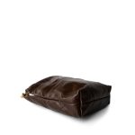 23A Brown Calfskin Quilted Mini 22 Bag Antique Gold Hardware - Image 5